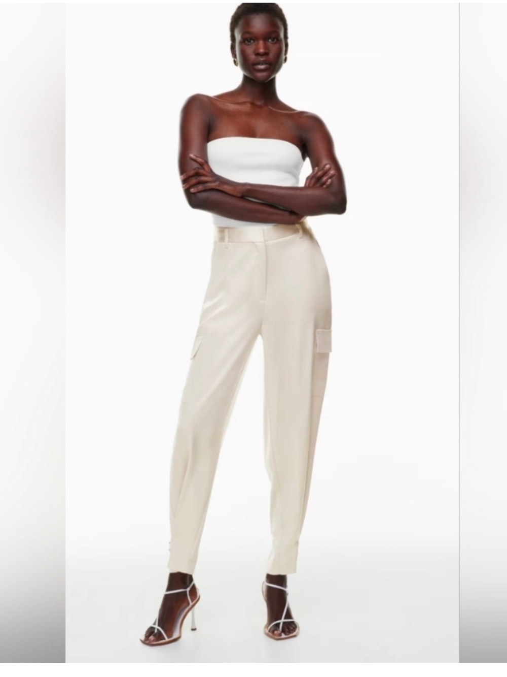 Aritzia Babaton Refined Satin Cargo Pant - Picture 4 of 12